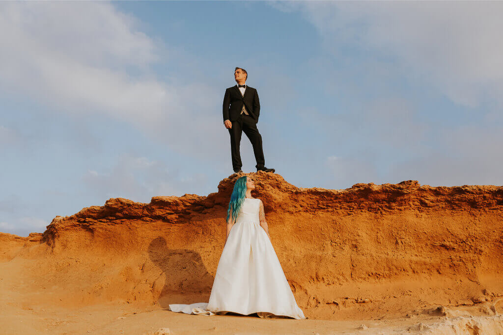 Creative Postwedding of Mónica & Julio in Cala Compte